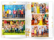 Выпускной альбом для детского сада Совы 5 разворотов Москва Санкт-Петербург заказать выпускной альбом Жуковский Раменское Некрасовка